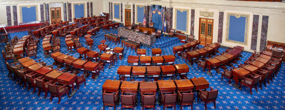 Picture: The United States Senate chamber where the ERA will be debated.